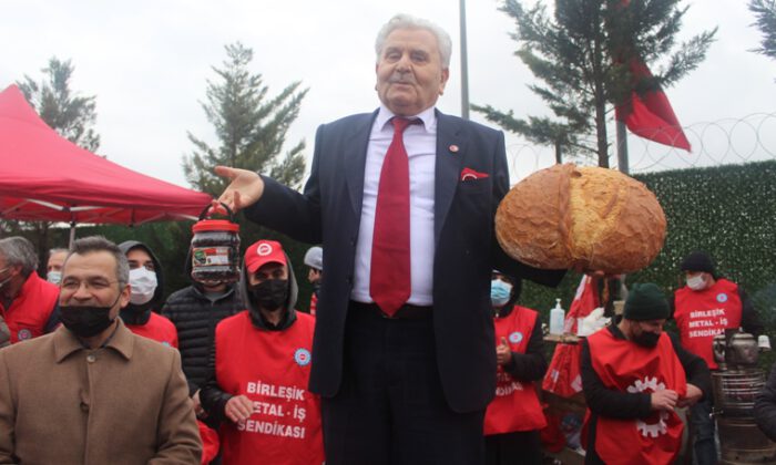 Yeniden Refah Partisi, grevdeki işçilere sahip çıktı