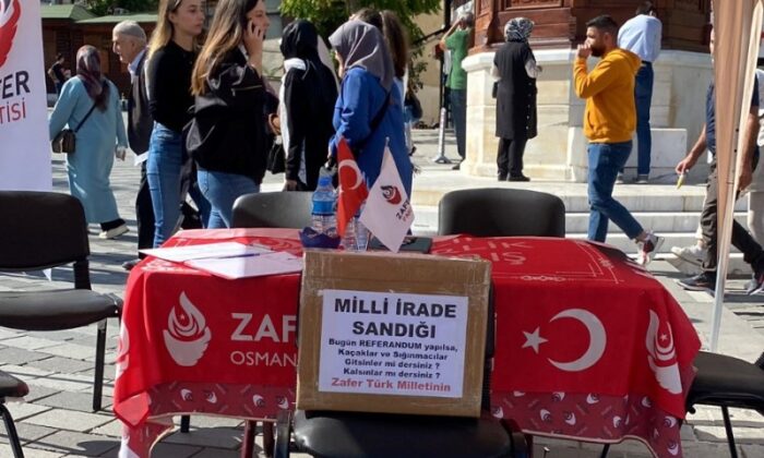 Zafer Partisi Bursa, ‘Milli İrade Sandığı’ Çadırı kurdu