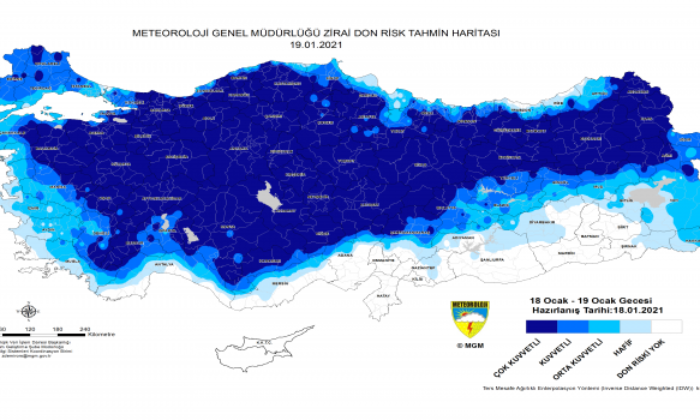 Tarımsal faaliyetler için ‘zirai don’ uyarısı